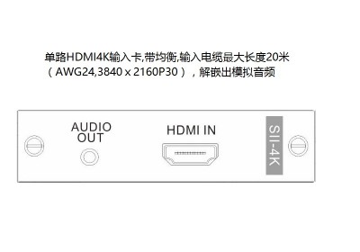 單路HDMI-4K輸入卡&模擬音頻